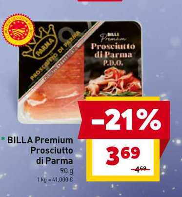 BILLA Premium Prosciutto di Parma 90 g