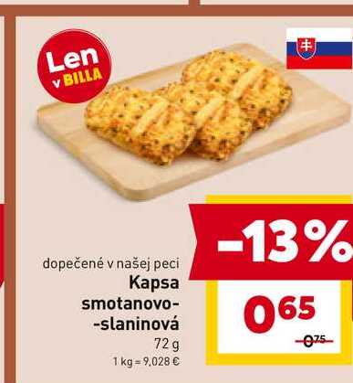 Kapsa smotanovo-slaninová 72g 