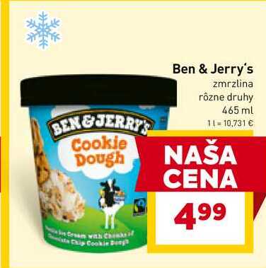 Ben & Jerry's zmrzlina rôzne druhy 465 ml 