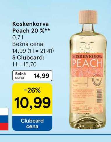 Koskenkorva Peach 20 %** 0,7l
