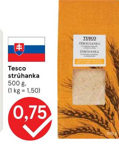 Tesco strúhanka 500 g