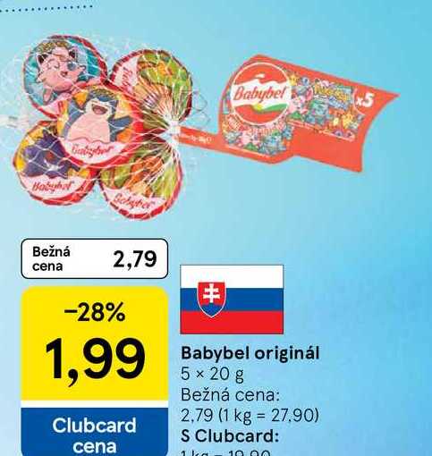Babybel originál 5 x 20 g