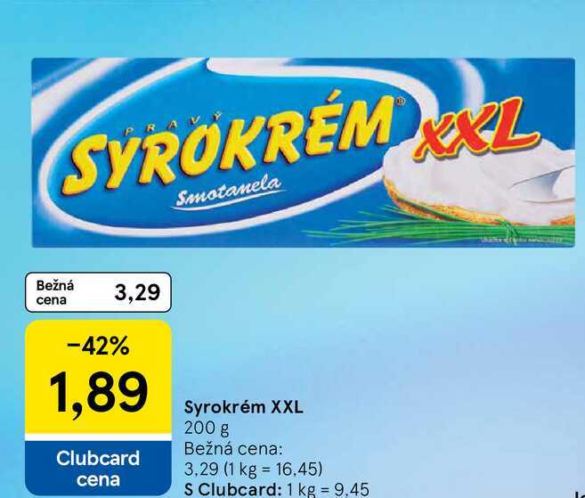 Smotanela Syrokrém XXL 200 g