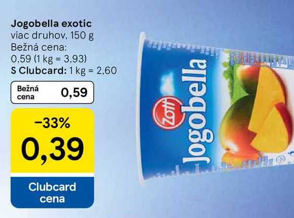 Jogobella exotic viac druhov, 150 g