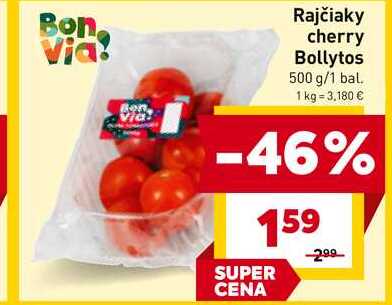 Rajčiaky cherry Bollytos 500 g/1 bal.