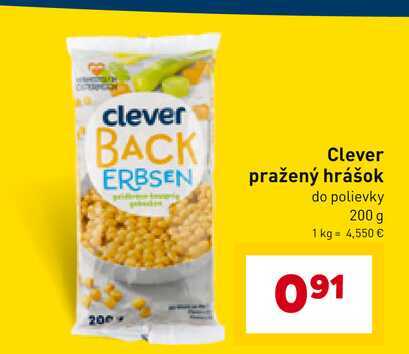 Clever pražený hrášok do polievky 200 g 