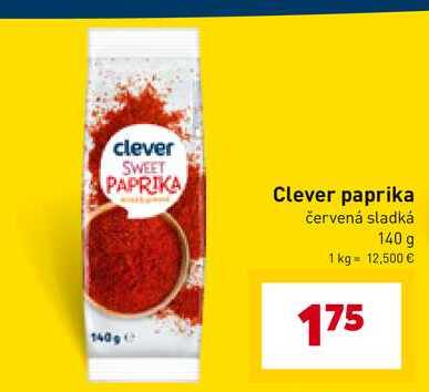 Clever paprika červená sladká 140g 