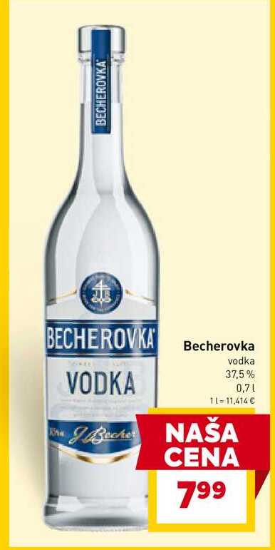 Becherovka vodka VODKA 37,5% 0,7l