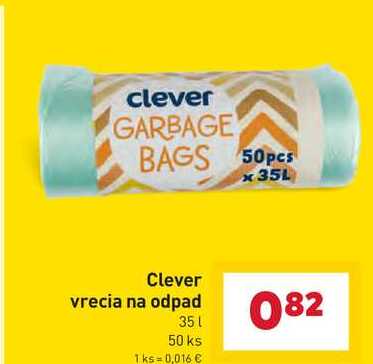 Clever vrecia na odpad 35l 50 ks 