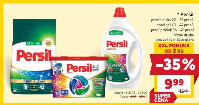 Persil pracie disky 22-29 praní