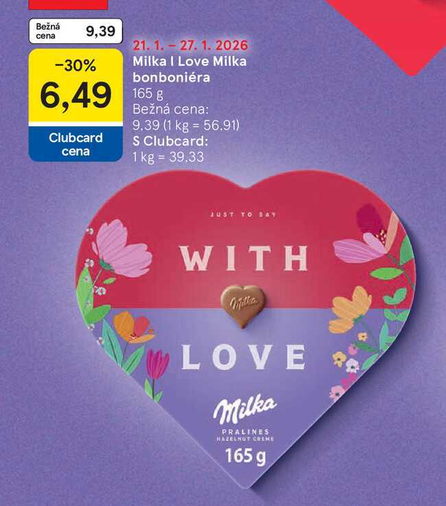 Milka I Love Milka bonboniéra 165 g 