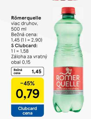 Römerquelle viac druhov 500 ml 