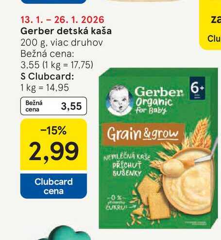 Gerber detská kaša 200 g