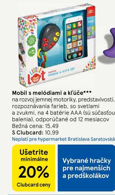PHONE & KEYS SET Mobil s melódiami a kľúče