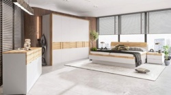 12: Spálňa - skriňa s otočnými dverami