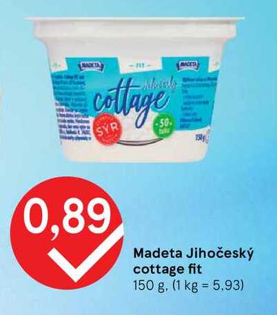 Madeta Jihočeský cottage fit 150 g