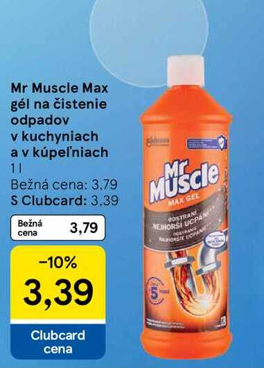 Mr Muscle Max gél na čistenie odpadov v kuchyniach a v kúpeľniach 1l