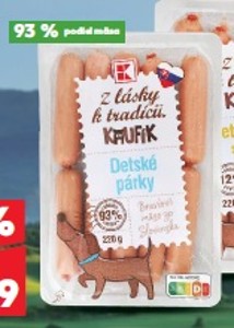 Z lásky k tradícii Kaufík Detské párky
