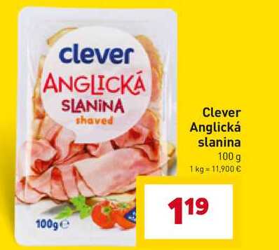 Clever Anglická slanina 100 g