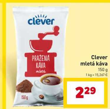 Clever mletá káva 150 g 