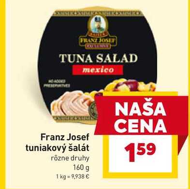 Franz Josef tuniakový šalát rôzne druhy 160 g 