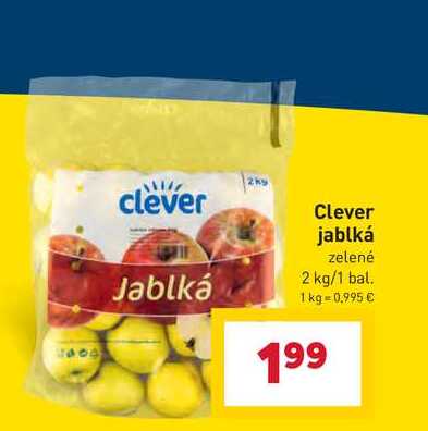 Clever jablká zelené 2 kg