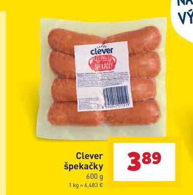 Clever špekačky 600 g 