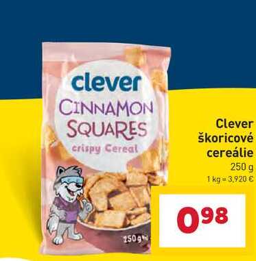 Clever škoricové cereálie 250 g