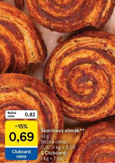 Skoricový slimák 91 g 