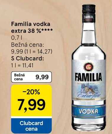 Familia vodka extra 38 % 0,7l