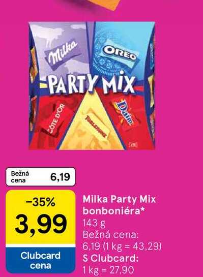 Milka Party Mix bonboniéra 143g