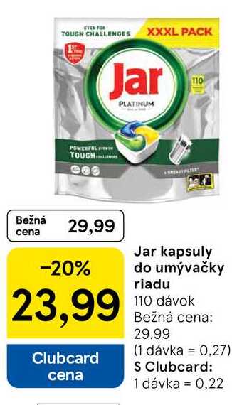 Jar kapsuly do umývačky riadu 110 dávok