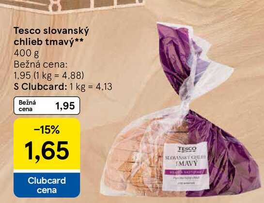Tesco slovanský chlieb tmavý 400 g