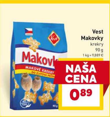 Vest Makovky krekry 90g 