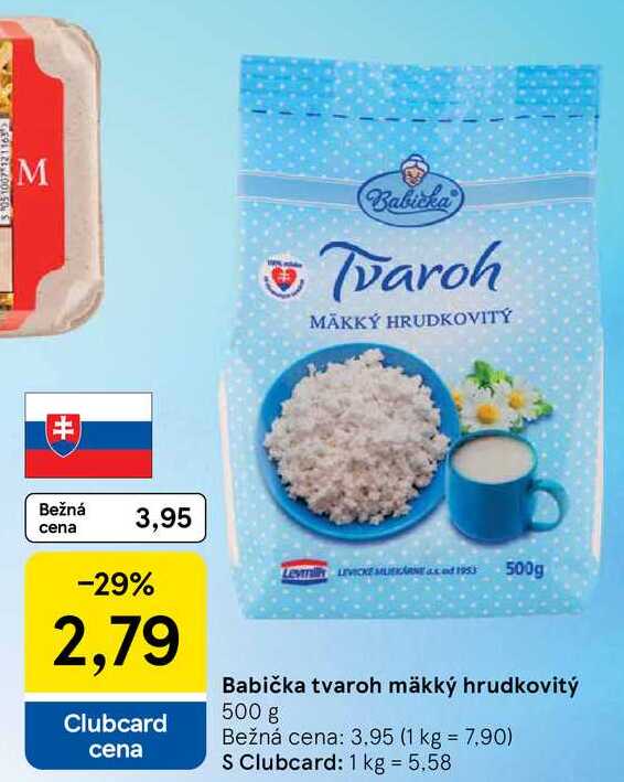 Babička tvaroh mäkký hrudkovitý 500 g