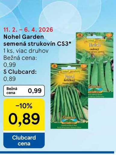 Nohel Garden semená strukovín CS3 1 ks