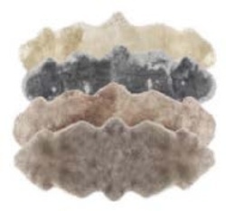 Ovčia kožušina Leinen/Platin