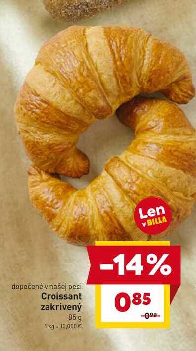 Croissant zakrivený 85 g