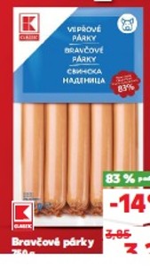 K-Classic Bravčové párky