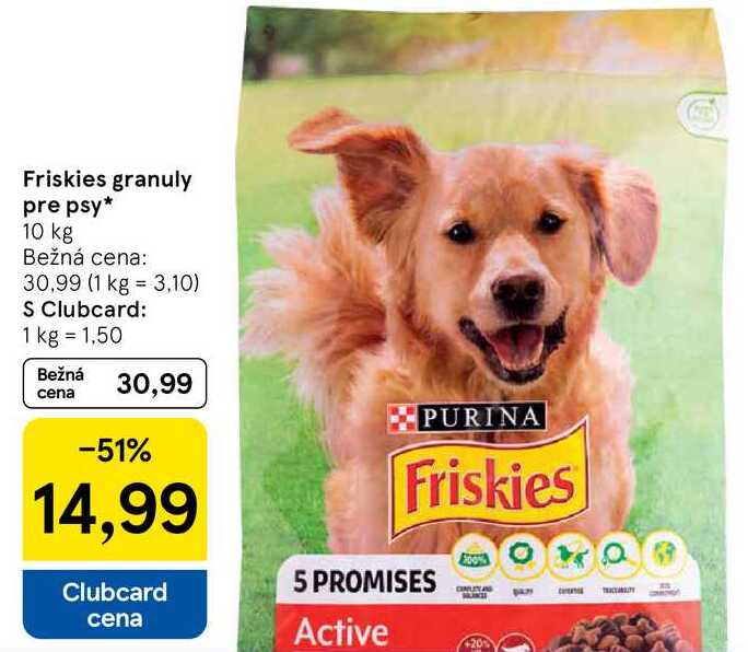 Friskies granuly pre psy 10 kg 