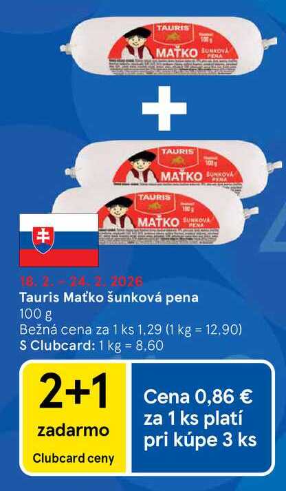 Tauris Maťko šunková pena 100 g
