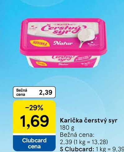 Karička čerstvý syr 180 g 