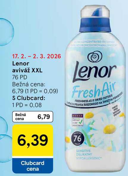 Lenor aviváž XXL 76 PD 