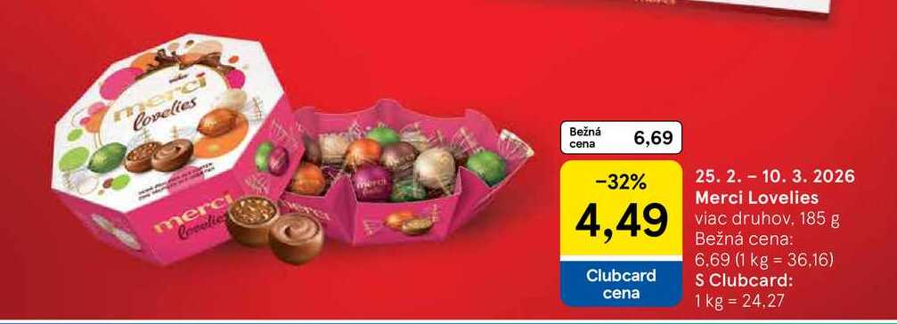 Merci Lovelies viac druhov, 185 g