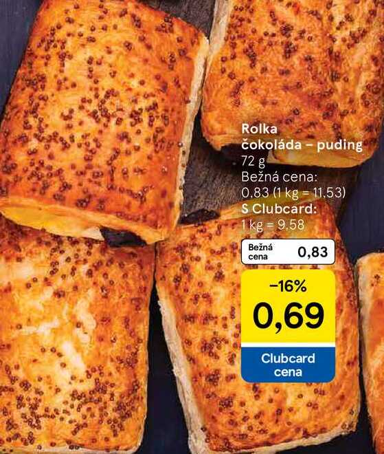 Rolka čokoláda - puding 72 g