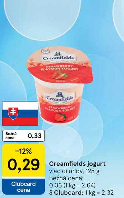 Creamfields jogurt viac druhov 125 g