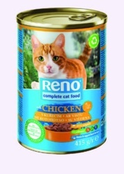 Kúsky pre mačky Reno, s kuracinou