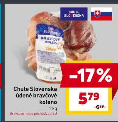 Chute Slovenska údené bravčové koleno 1 kg 