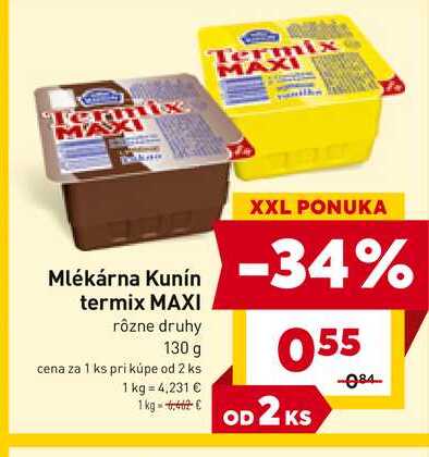 Kunín termix MAXI rôzne druhy 130 g