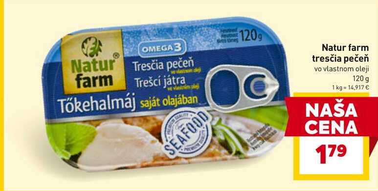 Natur Tresčia pečeň 120g 